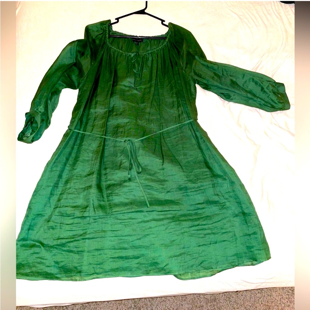 Green dress Banana Republic